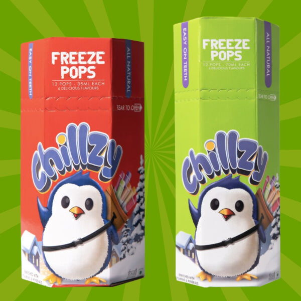 CHILLZY FREEZE POPS – RED & GREEN COMBO PACK - Chillzy