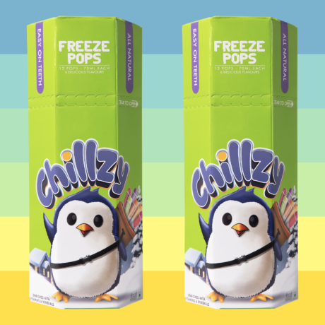 Two green freeze pop boxes
