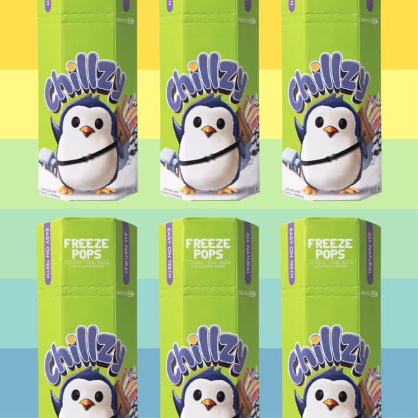 Chillzy Green 6 Pack of Freeze pops