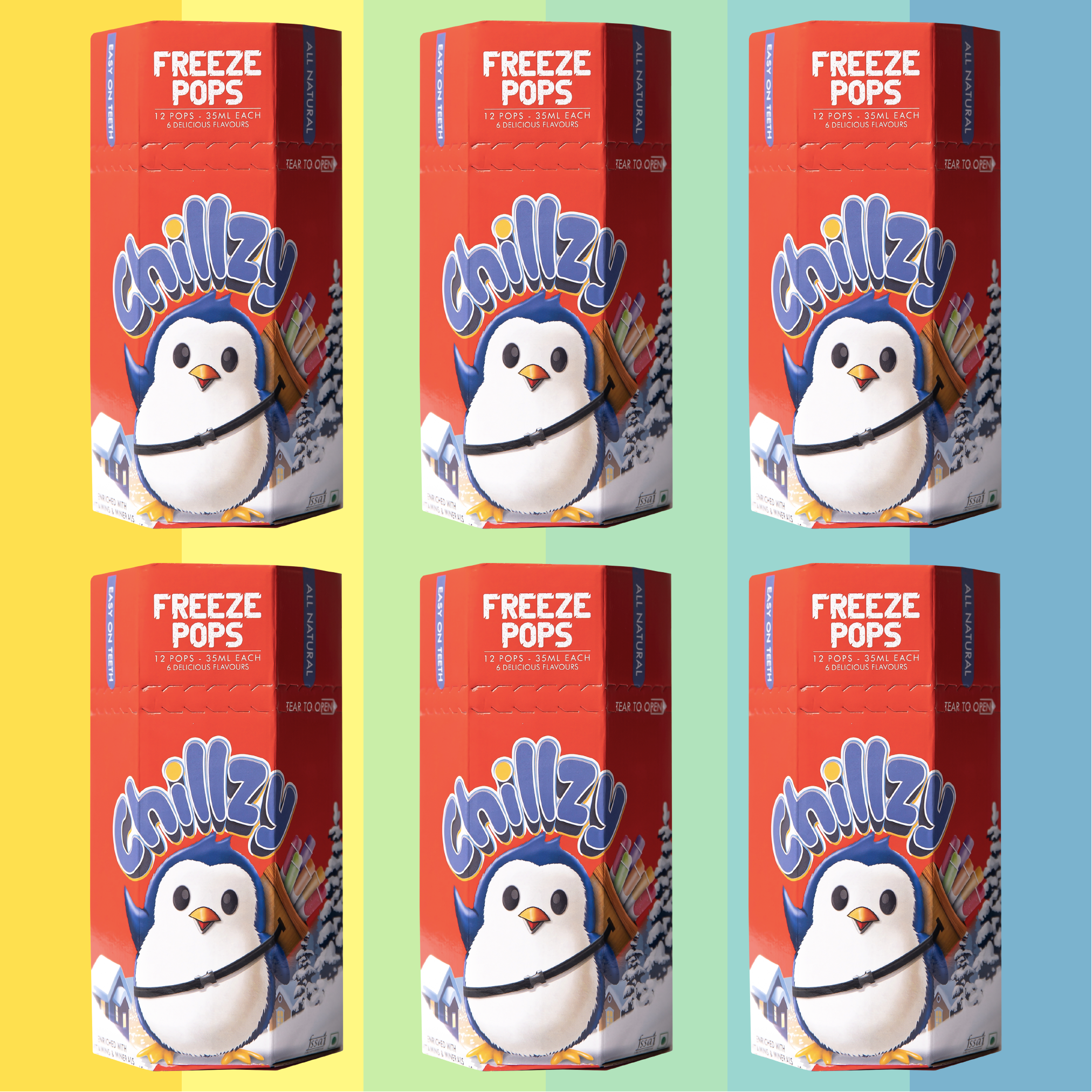 Chillzy Red 6 Pack of Boxes