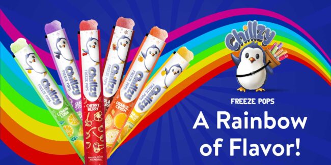 Chillzy Freeze Pops Rainbow Flavor